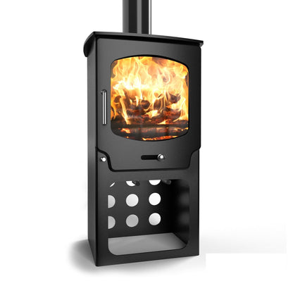 Saltfire ST - X5 Tall Eco Design Ready Wood Burning & Multi - Fuel Stove - Nuovo Luxury - Wood Stoves