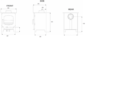 Saltfire ST - X5 Wood Burning & Multi - Fuel Stove - Nuovo Luxury - Wood Stoves