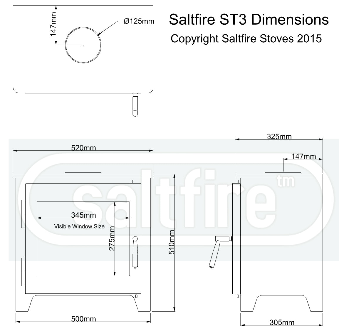 Saltfire ST3 Wood Burning Stove - Nuovo Luxury - Wood Stoves