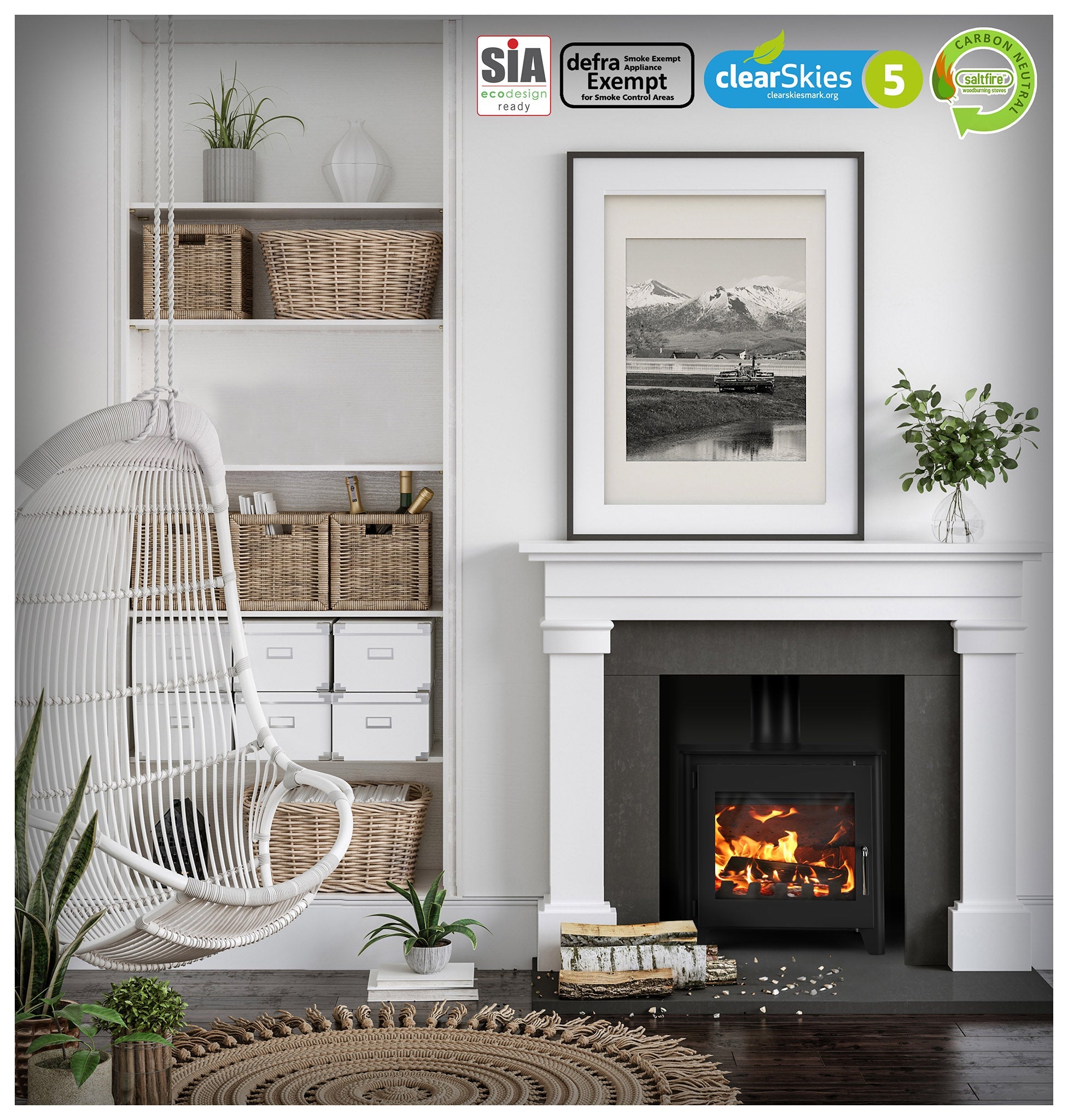 Saltfire ST3 Wood Burning Stove - Nuovo Luxury - Wood Stoves