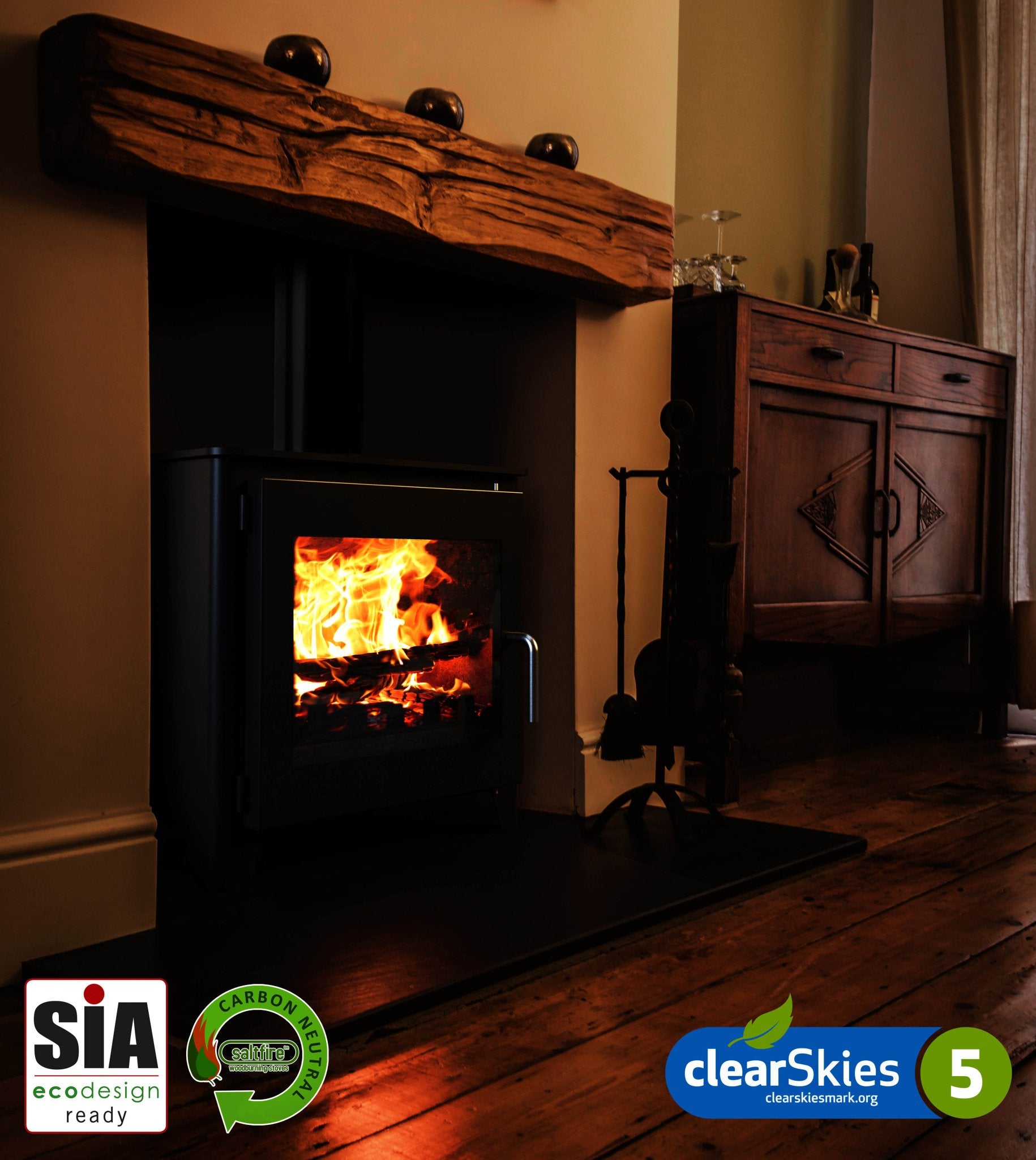 Saltfire ST3 Wood Burning Stove - Nuovo Luxury - Wood Stoves