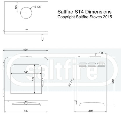 Saltfire ST4 Multifuel / Wood Burning Stove - Nuovo Luxury - Wood Stoves