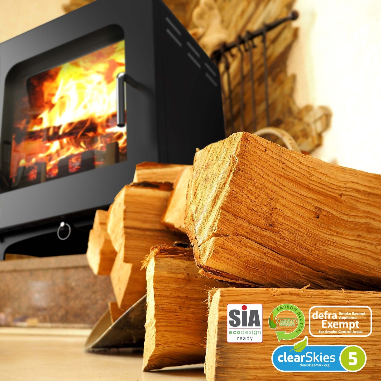 Saltfire ST4 Multifuel / Wood Burning Stove - Nuovo Luxury - Wood Stoves