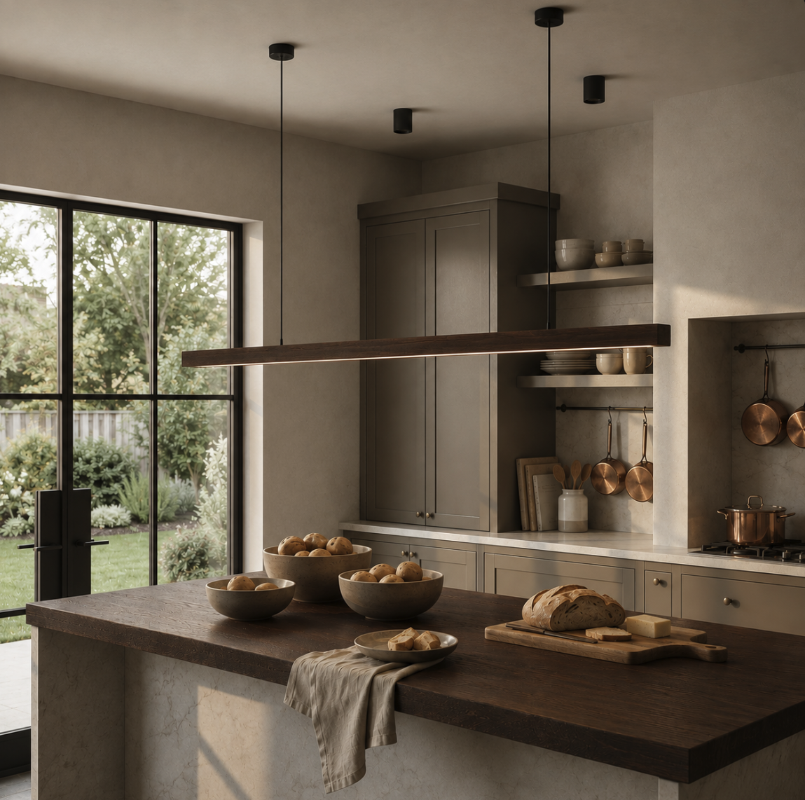 Nordic Timber Line LED Pendant Light