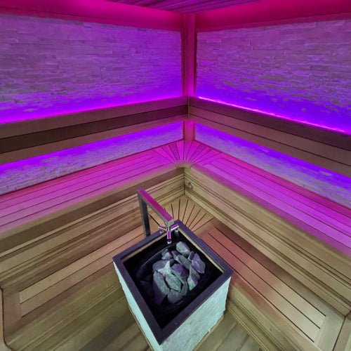 Ultimate 6 to 8 - Person Traditional Garden Sauna Cedar Wood - Nuovo Luxury - Outdoor Sauna