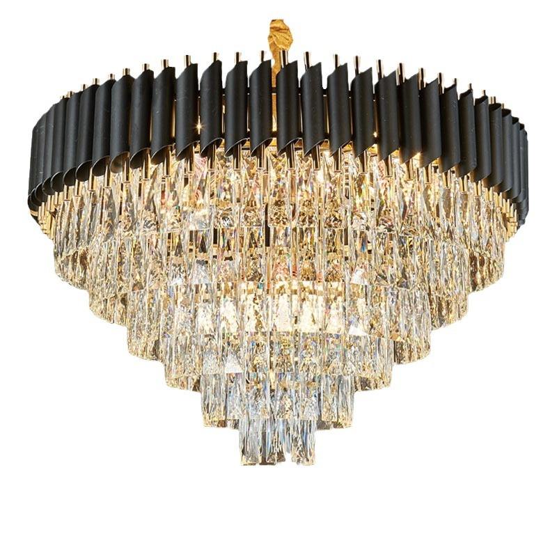 Vienna Luxe Crystal Chandelier – Black & Gold Edition (60cm / 75cm) - Nuovo Luxury - Chandeller