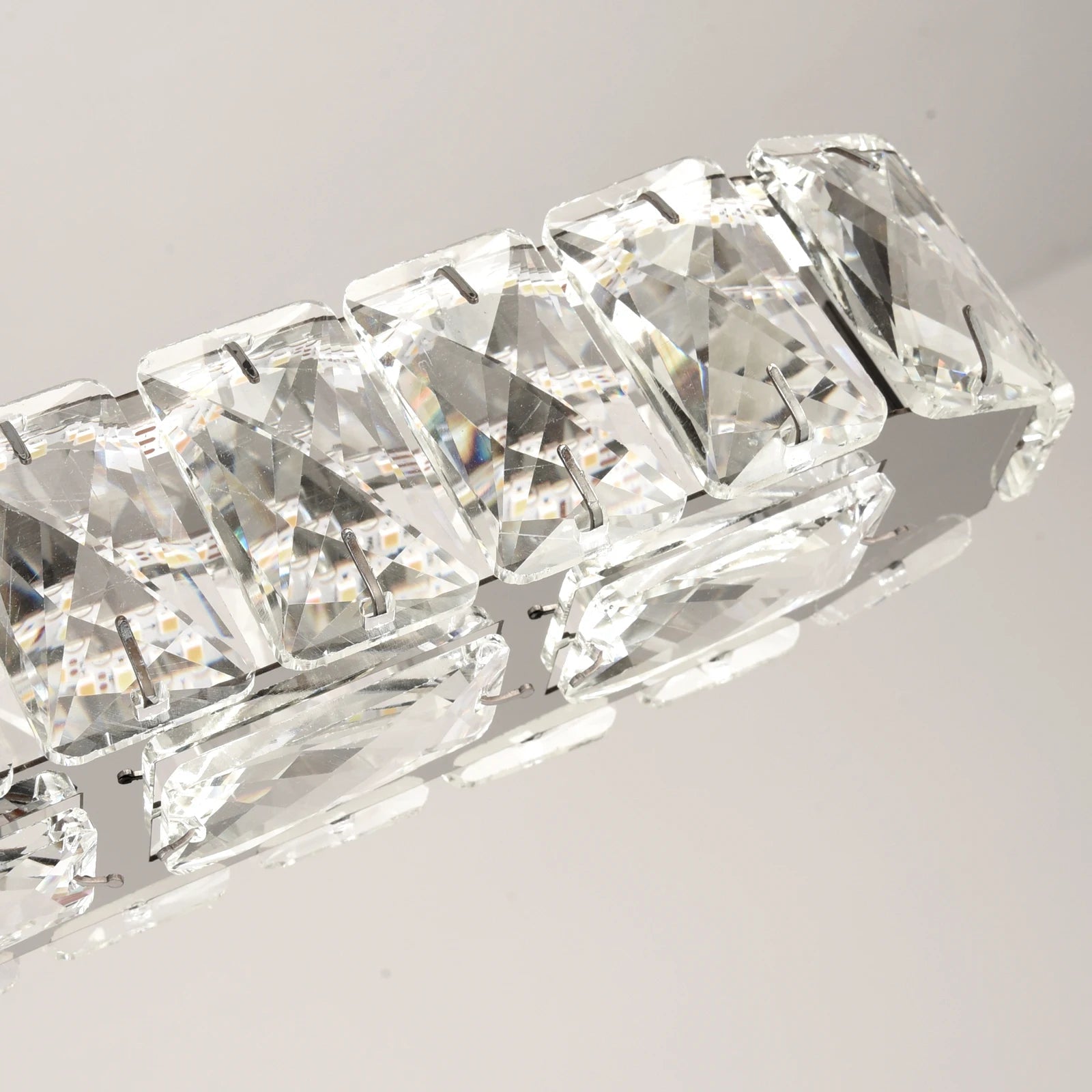 Vienna Signature Crystal Pendant – Modern Linear Ceiling Light - Nuovo Luxury - 