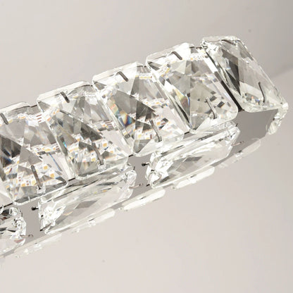 Vienna Signature Crystal Pendant – Modern Linear Ceiling Light - Nuovo Luxury - 