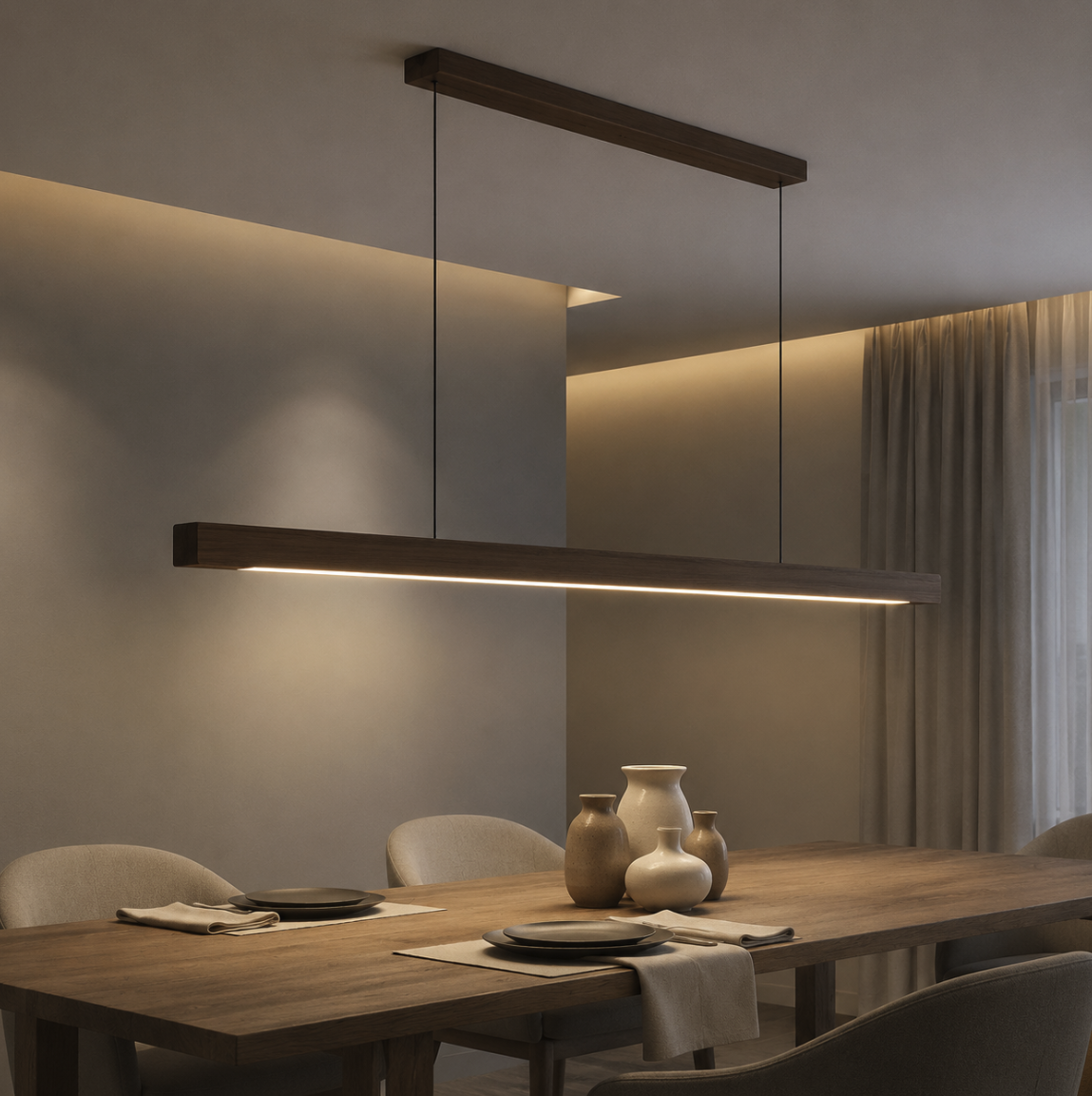 Nordic Timber Line LED Pendant Light