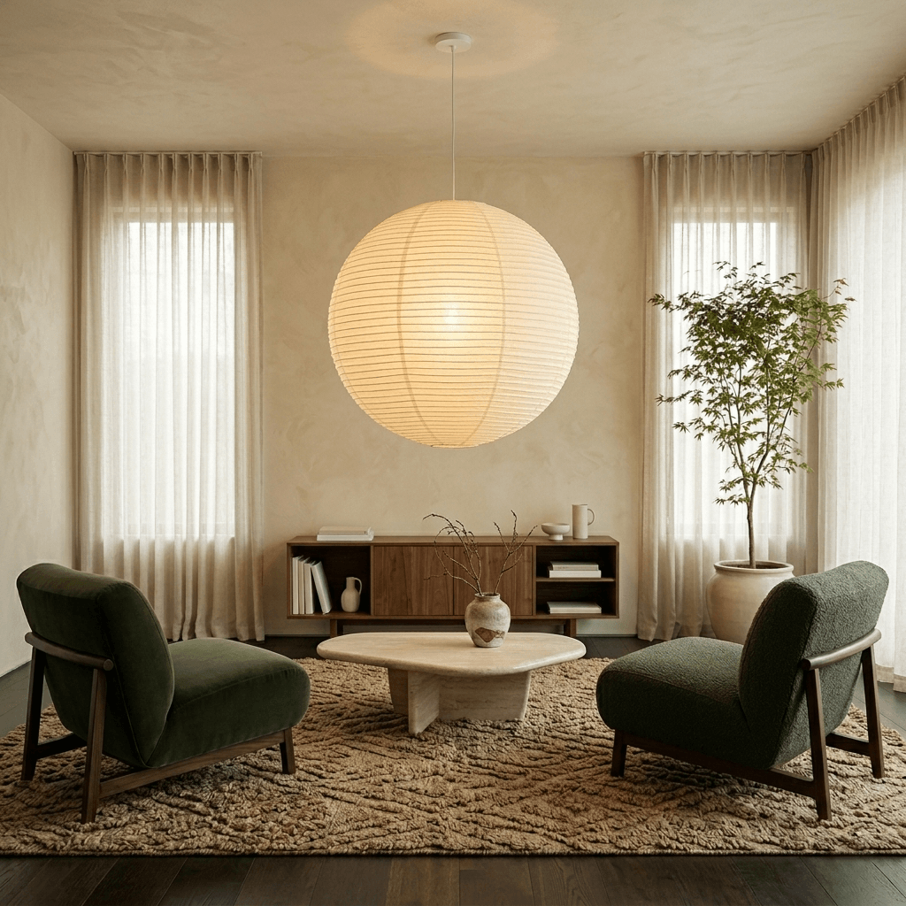 Sfera Washi Paper Globe Pendant