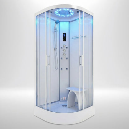 Platinum Steam Shower 1000x1000mm - Chrome Frame / Clear Glass