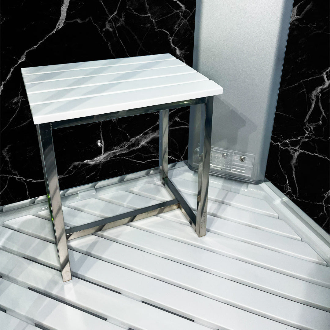 Insignia Rectangular Steam Shower - Black Marble