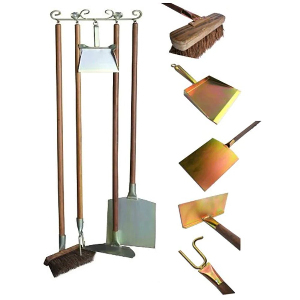 XclusiveDecor Complete Pizza Oven 6 Pieces Tool Set - Nuovo Luxury - Wood Fire Pizza Oven Accessories