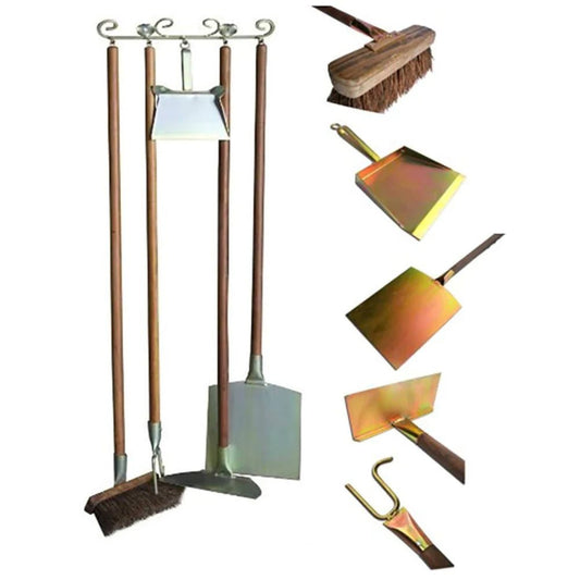 XclusiveDecor Complete Pizza Oven 6 Pieces Tool Set - Nuovo Luxury - Wood Fire Pizza Oven Accessories