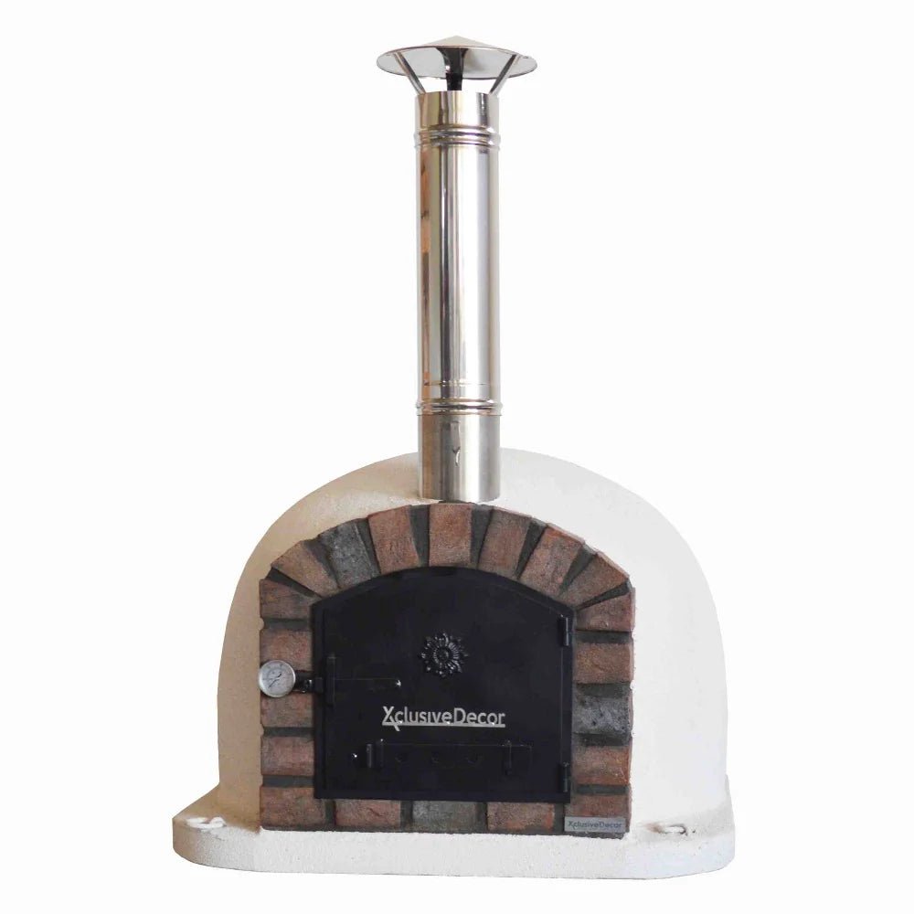 XclusiveDecor Premier Wood Fired Pizza Oven with Stand and Side Table - Nuovo Luxury - Wood Fire Pizza Oven