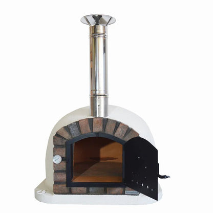 XclusiveDecor Premier Wood Fired Pizza Oven with Stand and Side Table - Nuovo Luxury - Wood Fire Pizza Oven