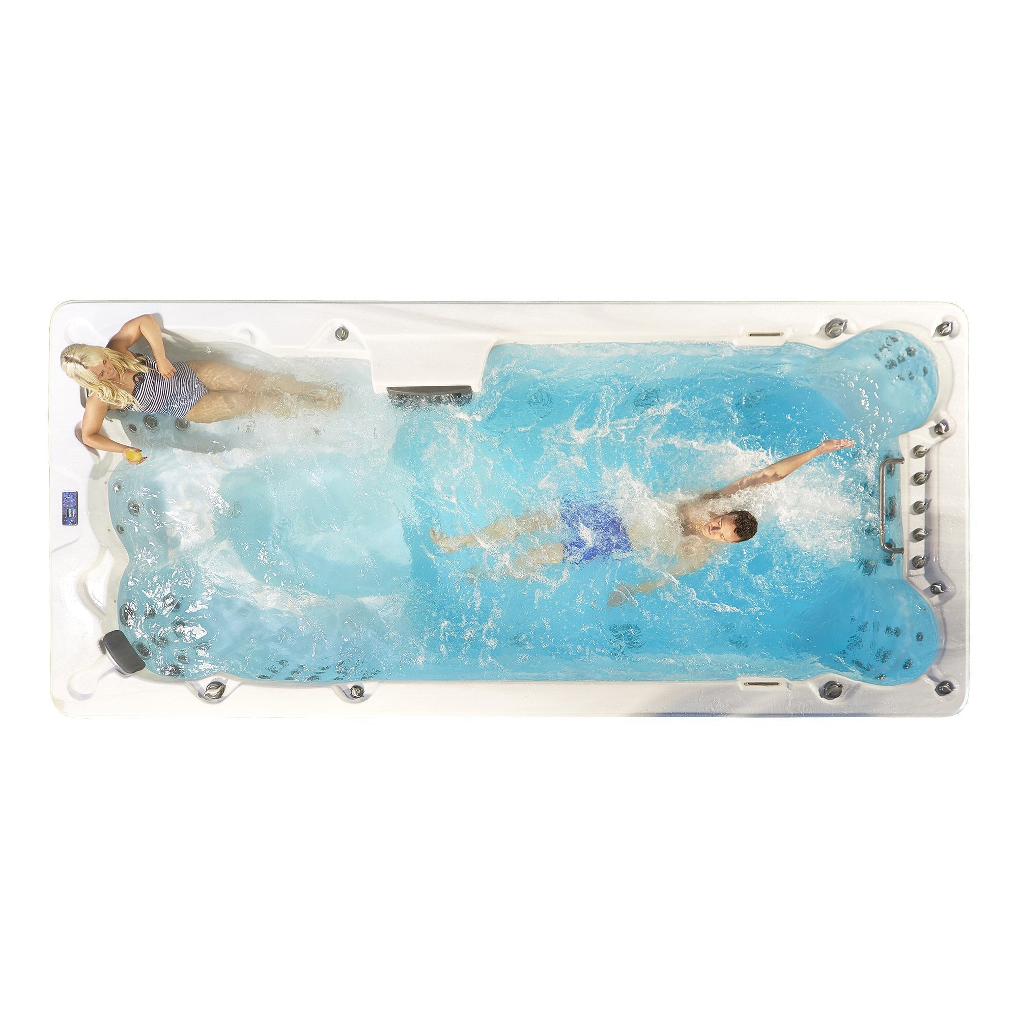 Canadian Spa 16ft Swim Spa 19HP-Jet 7-Person XTrainer - Nuovo Luxury