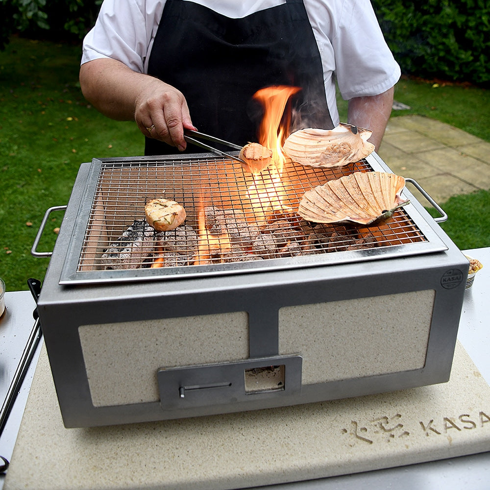 Medium Wide Kasai Konro BBQ Grill V2 - Nuovo Luxury