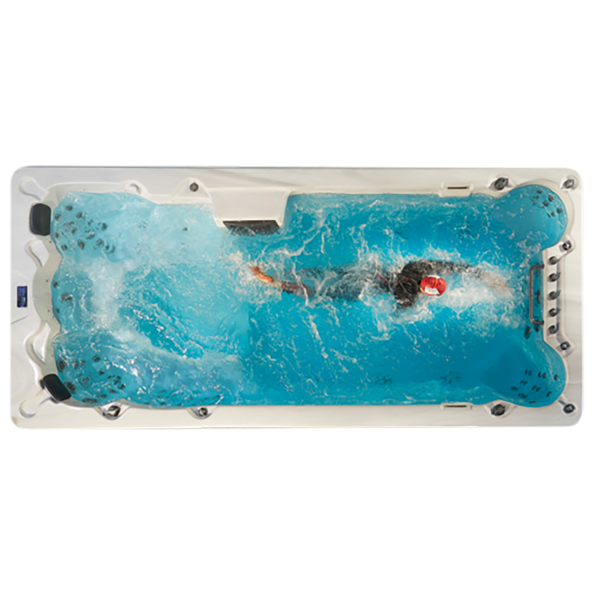 Canadian Spa 16ft Swim Spa 19HP-Jet 7-Person XTrainer - Nuovo Luxury
