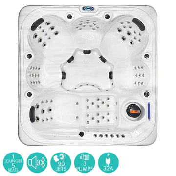 Platinum Spas Arum 129-Jet 5 Person Hot Tub - Nuovo Luxury