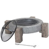 Lifestyle Calida MGO Fire Pit With Removable Grill - Nuovo Luxury