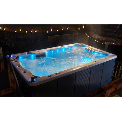 Canadian Spa 13ft Swim Spa 15HP-Jet 3-Person St Lawrence XSport - Nuovo Luxury