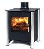 Esse 525 Wood Burning / Multi-Fuel Stove w/ Stainless Steel Legs - Nuovo Luxury