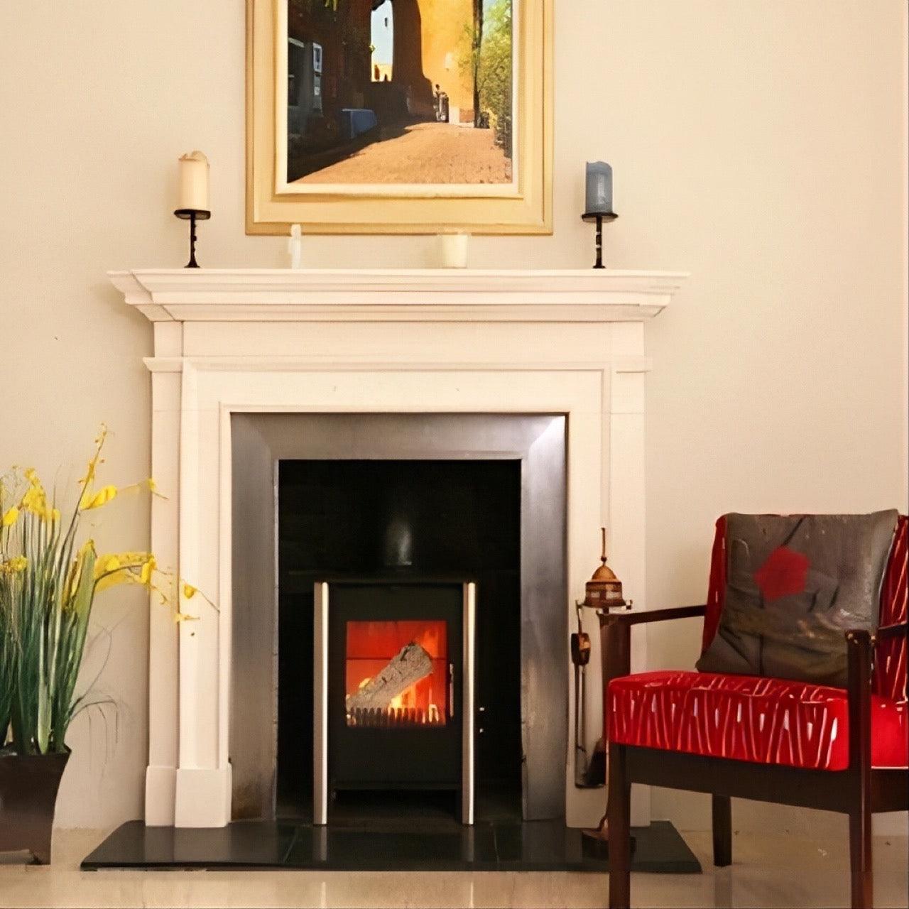 Esse 525 Wood Burning / Multi-Fuel Stove w/ Stainless Steel Legs - Nuovo Luxury
