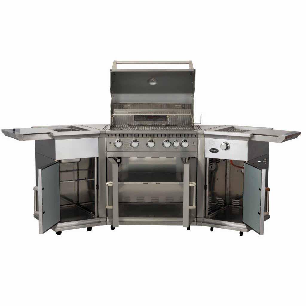 Lifestyle Bahama Island 6+1 Burner Gas Barbecue - Nuovo Luxury