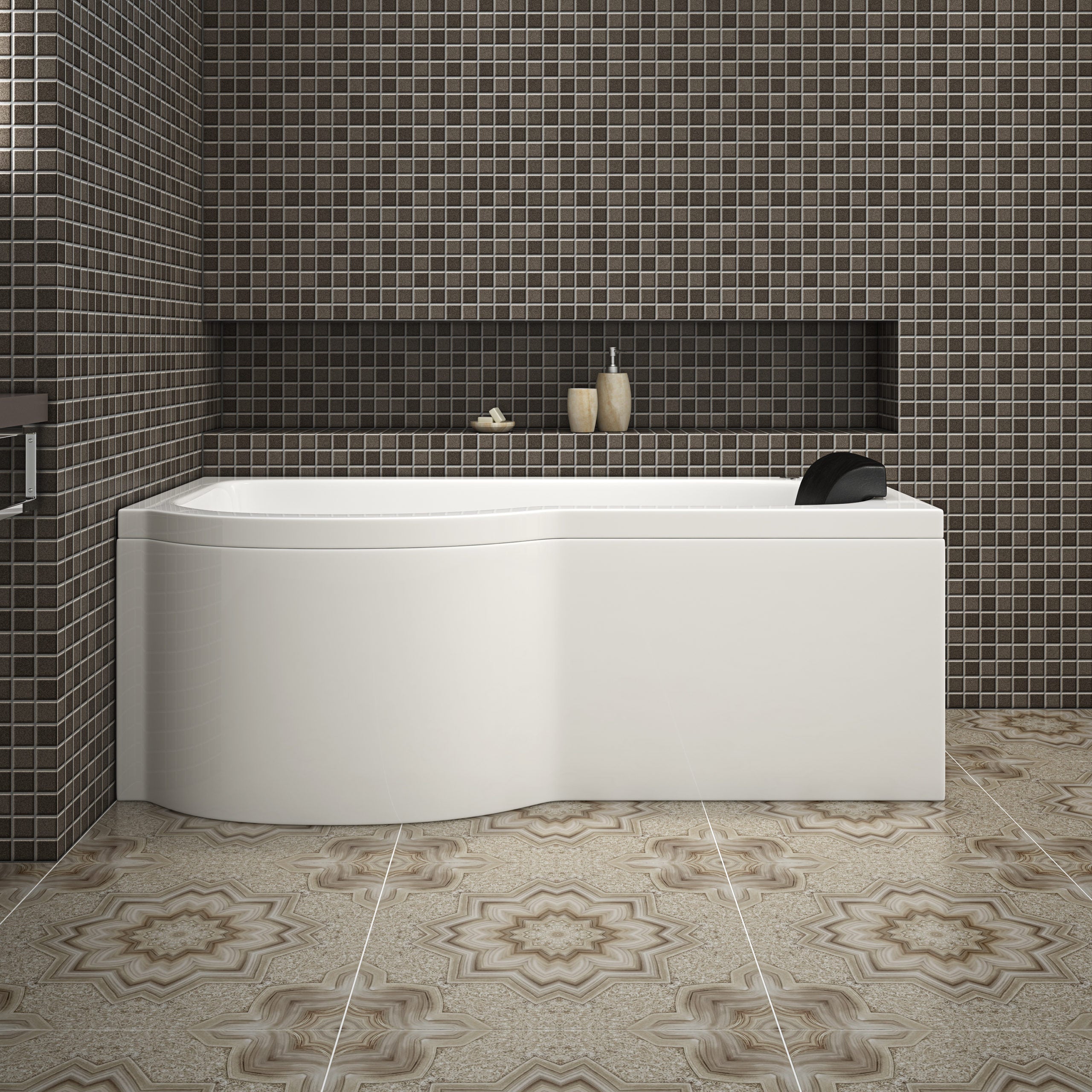 Milan Whirlpool P Shape Bath