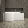Milan Whirlpool P Shape Bath