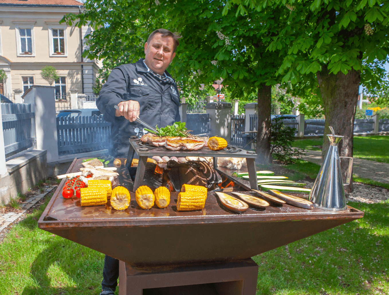 Vulcanus Pro 910 Masterchef Outdoor Wood Fire Grill - Nuovo Luxury