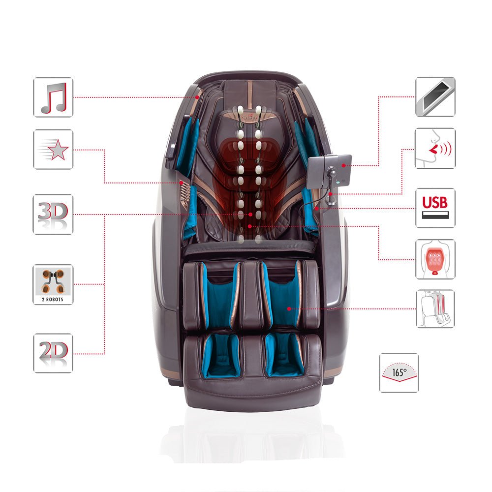 Casada Titan Massage Chair w/ A.I Body Scan & Braintonics - Nuovo Luxury - Massage Chair