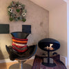 Cocoon Pedestal Smokeless Bioethanol Fire Black with a Black Base - Nuovo Luxury - Cocoon Fireplace