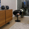 Cocoon Pedestal Smokeless Bioethanol Fire Black with a Black Base - Nuovo Luxury - Cocoon Fireplace