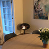 Cocoon Pedestal Smokeless Bioethanol Fire Black with a Black Base - Nuovo Luxury - Cocoon Fireplace