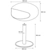 Cocoon Pedestal Smokeless Bioethanol Fire Polished Steel - Nuovo Luxury - Cocoon Fireplace