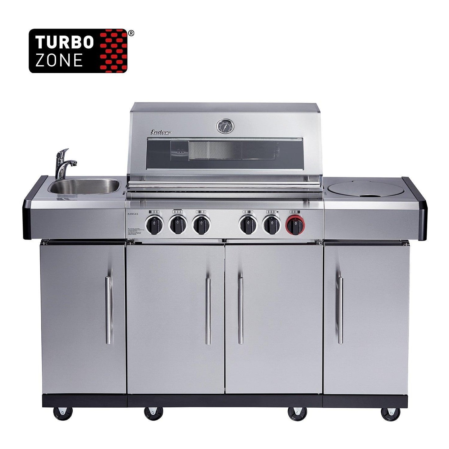 Enders® Kansas Pro 4 Sik Turbo Gas Barbecue - Nuovo Luxury - Gas Barbecue