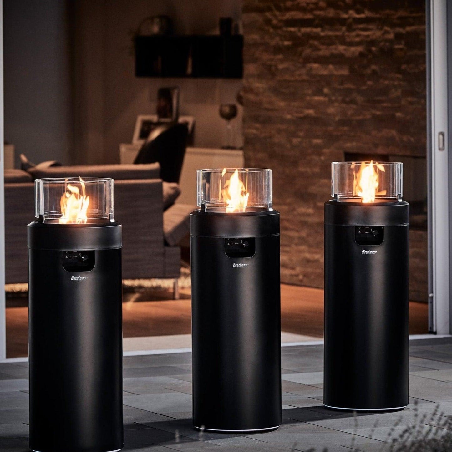 Enders® Large Black NOVA LED Flame - Nuovo Luxury - Patio Heater