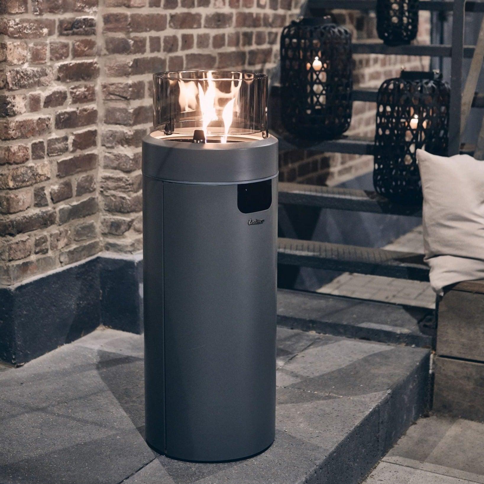 Enders® Large Grey NOVA LED FLAME - Nuovo Luxury - Patio Heater