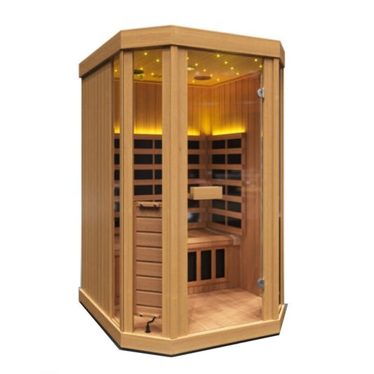 GH Vision T2 2 - Person Low EMF Full Spectrum Infrared Sauna - Nuovo Luxury - Indoor Infrared Sauna