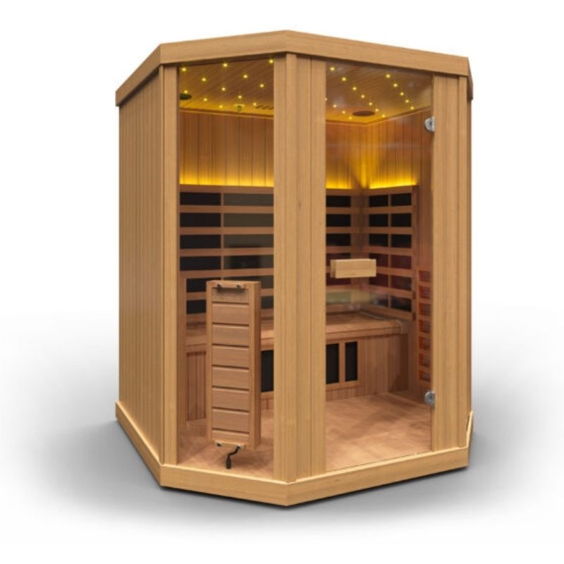 GH Vision T3 3 - Person Low EMF Full Spectrum Infrared Sauna - Nuovo Luxury - Indoor Infrared Sauna