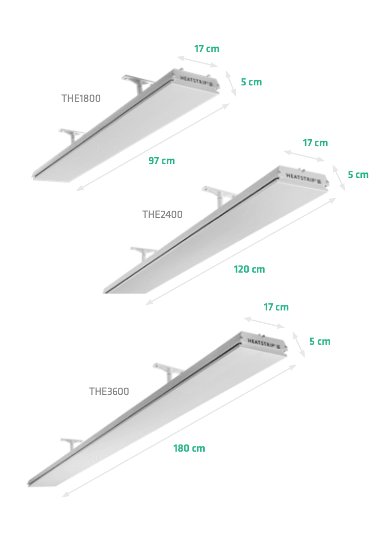 Heatstrip Elegance Energy Efficient Patio Heater 2400W w/ Remote - Nuovo Luxury - Patio Heater