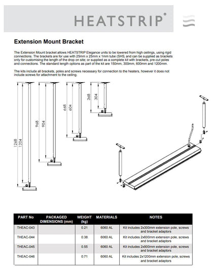 Heatstrip Elegance Energy Efficient Patio Heater 3200W w/ Remote - Nuovo Luxury - Patio Heater