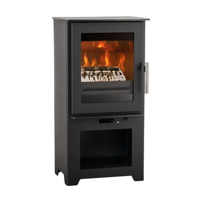 Heta Inspire 40H Integrated Logstore Multifuel Stove - Nuovo Luxury - Multi - Fuel Stove