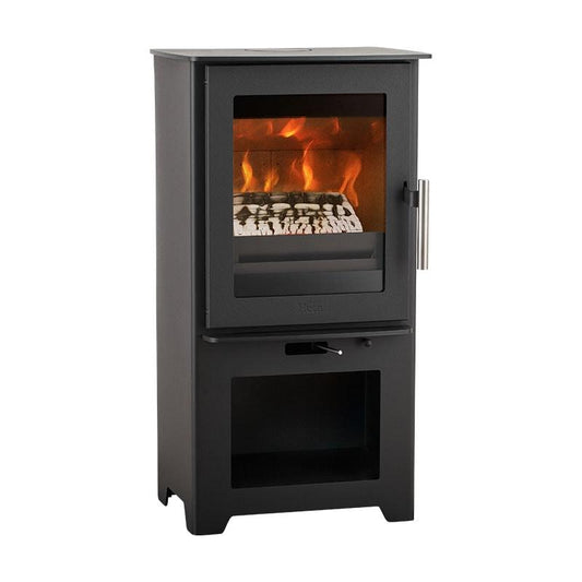 Heta Inspire 40H Integrated Logstore Multifuel Stove - Nuovo Luxury - Multi - Fuel Stove