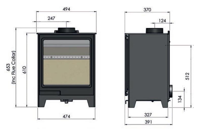 Hunter Herald Allure 05 Wood Burning Ecodesign Stove - Nuovo Luxury - Wood Stove