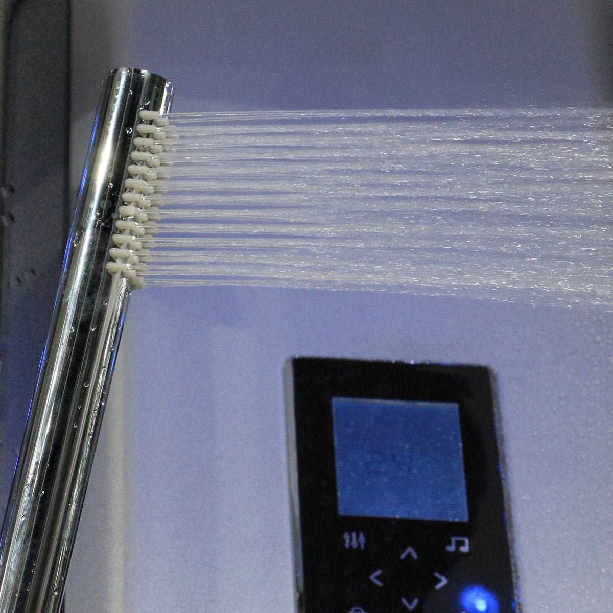 Insignia Platinum Black Framed 2 - Person Steam Shower Cabin 1400 x 900 - Nuovo Luxury - Steam Shower