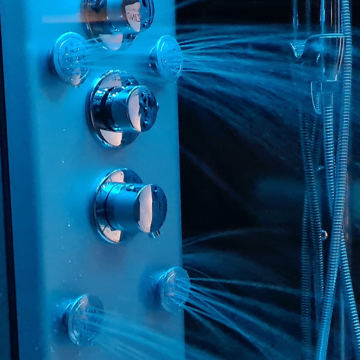 Insignia Platinum Black Framed 2 - Person Steam Shower Cabin 1400 x 900 - Nuovo Luxury - Steam Shower