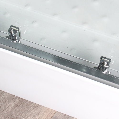 Insignia Platinum Chrome Framed Rectangular Twin Steam Shower Cabin 1400 x 900 - Nuovo Luxury - Steam Shower